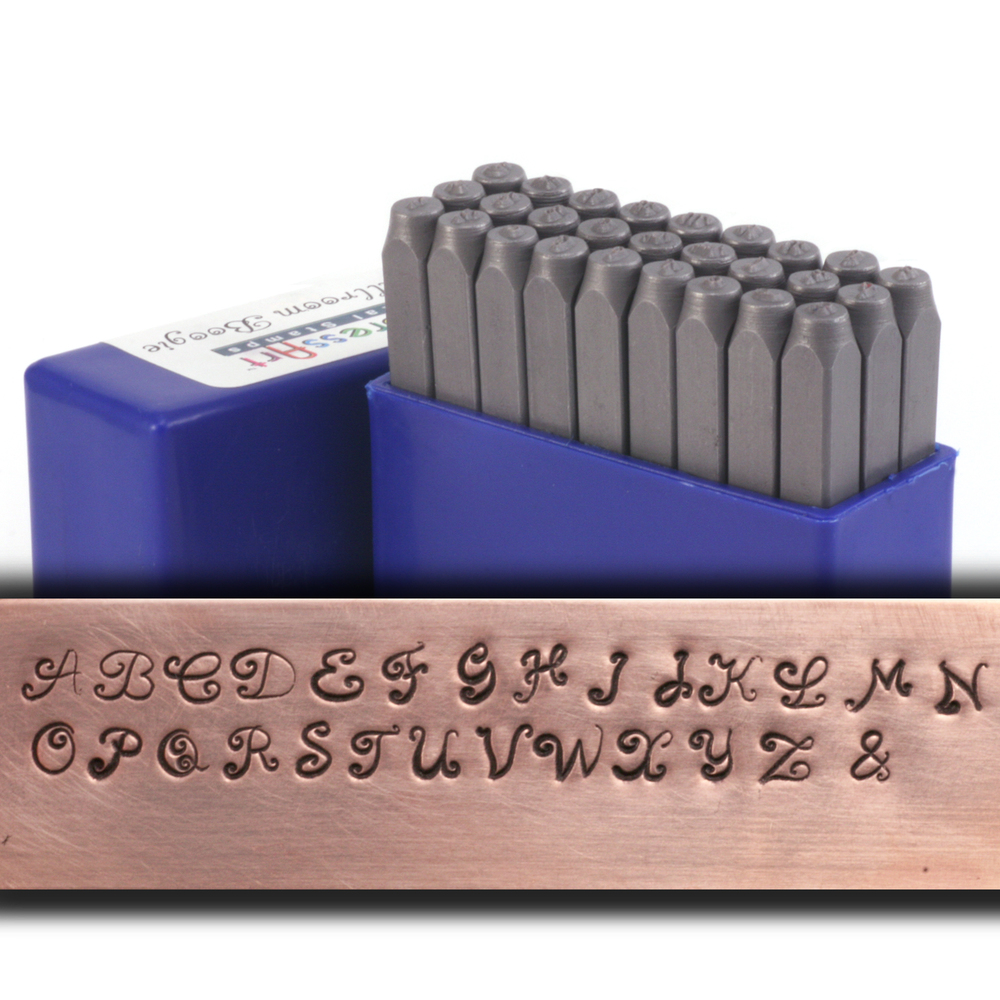 Metal Stamping Tools ImpressArt Ballroom Boogie Uppercase Letter Stamp Set 1/8" (3.2mm)